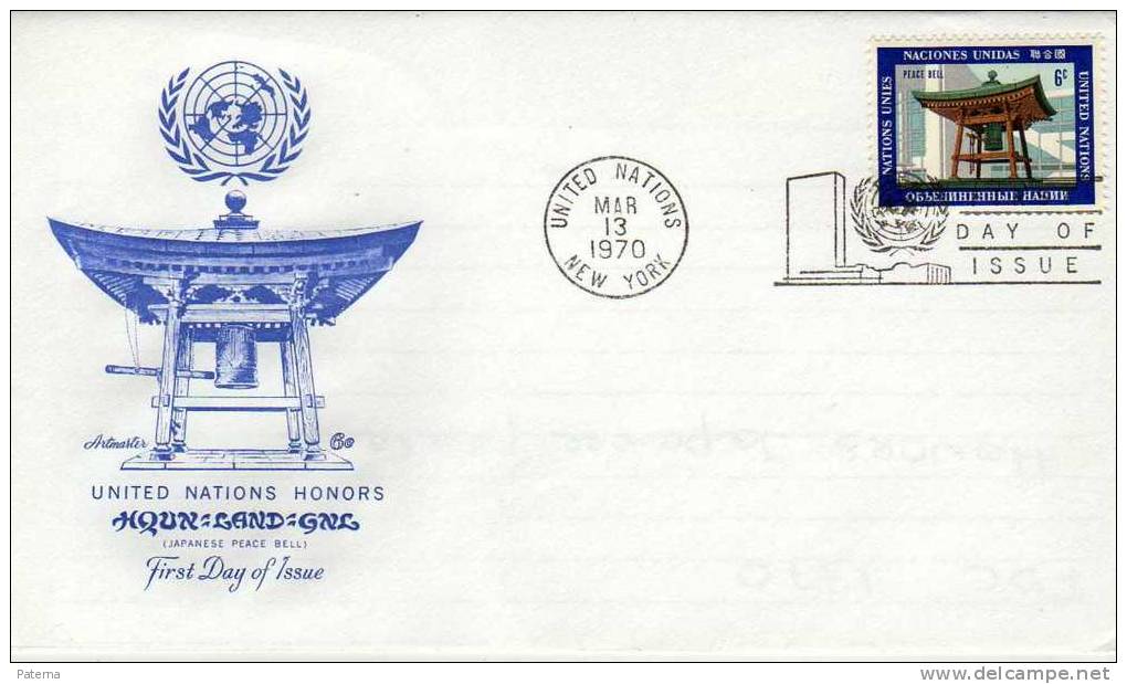 FDC 1970, NEW YORK, United Nations, Estado Unidos,JAPON - FDC