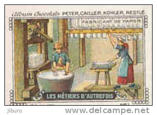 Image / Les Métiers D' Autrefois - Fabricant De Papier / ( Métier Papeterie Paper  Profession  ) / IM K-26/7 - Nestlé