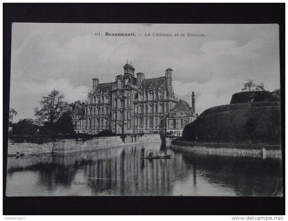 BEAUMESNIL (Eure) - Le Château Et Le Donjon - Voyagée Le 15 Décembre 1905 - Beaumesnil