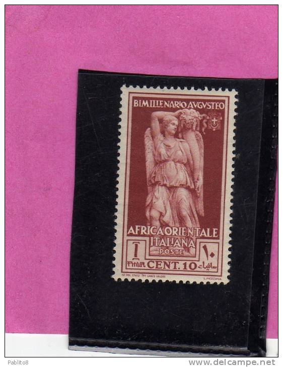 AFRICA ORIENTALE ITALIANA 1938 AUGUSTO 10 CENTESIMI MNH - Africa Oriental Italiana