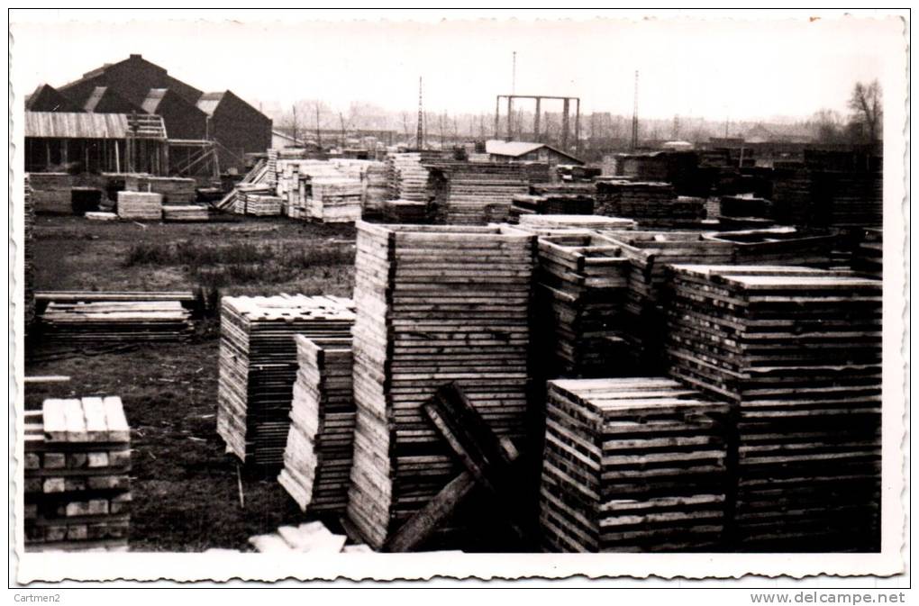 CARTE PHOTO : WAVRIN VISITE DE CHANTIERS PAR M.M. BERNIZET HORY LEMOINE USINE HENIN HAVREZ ? 59 NORD - Seclin