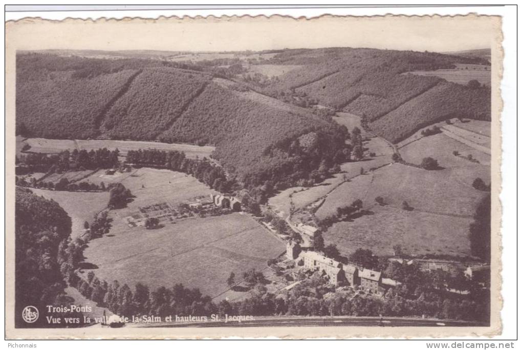 Belgique TROIS PONTS  Vue Vers La Vallee De La Salm Et Hauteurs Saint Jacques - Trois-Ponts