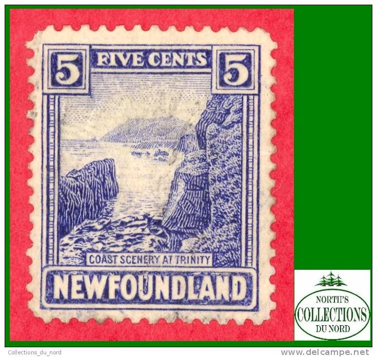 Canada Newfoundland # 135 Scott - Unitrade - O - 5 Cents - Coast Of Trinity - Dated: 1923-24 / Côte - 1908-1947