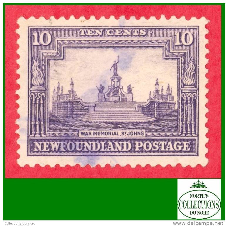 Canada Newfoundland # 153 Scott - Unitrade - O - 10 Cents - War Memorial - Dated: 1928 / Monument De Guerre - 1908-1947