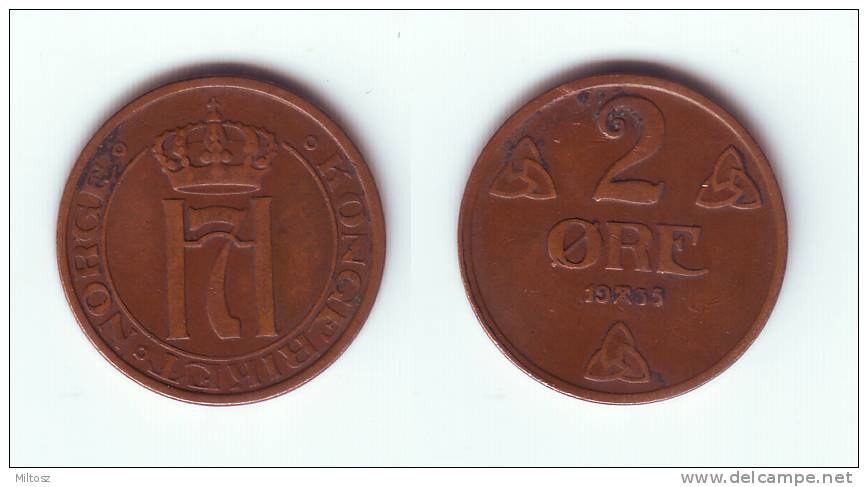 Norway 2 Ore 1935 - Norway