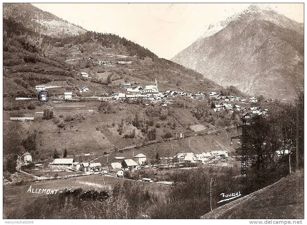 Isère - Allemont  En 1964 , Ed Fousset Oddoux - Allemont