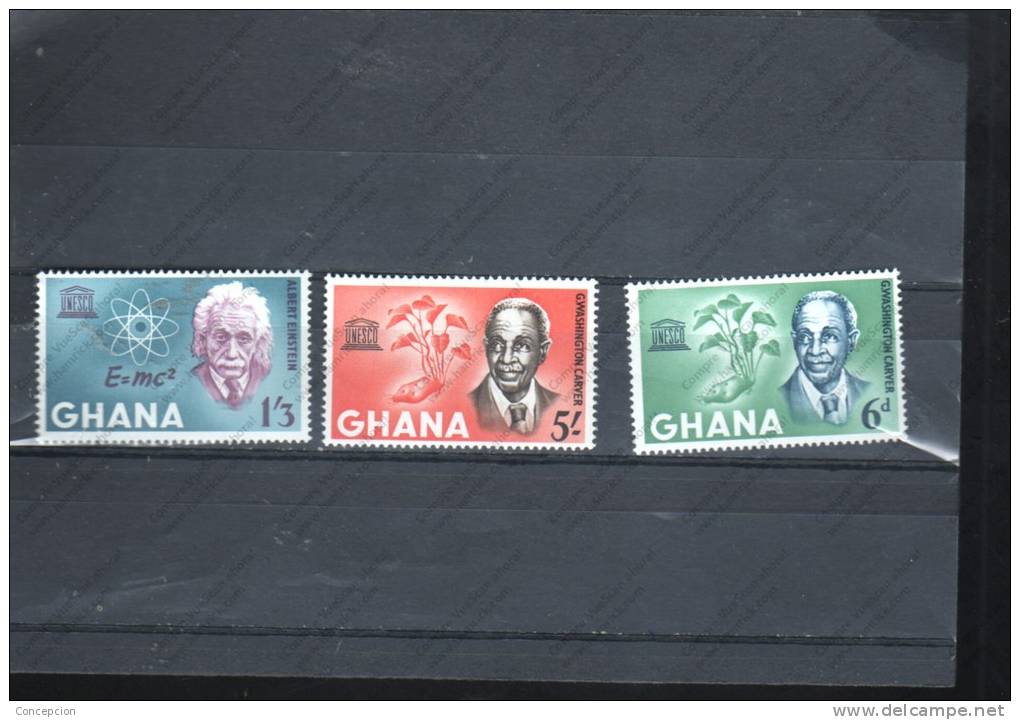 GHANA Nº 178 AL 180 - UNESCO