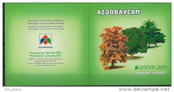 2011 Azerbaijan Aserbaidschan Booklet Mi. 840-1 Used Europa - 2011