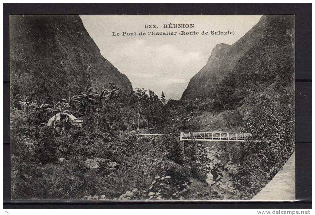 Réunion - Le Pont De L'Escalier (Route De Salazie) - Messageries Maritimes - Reunión