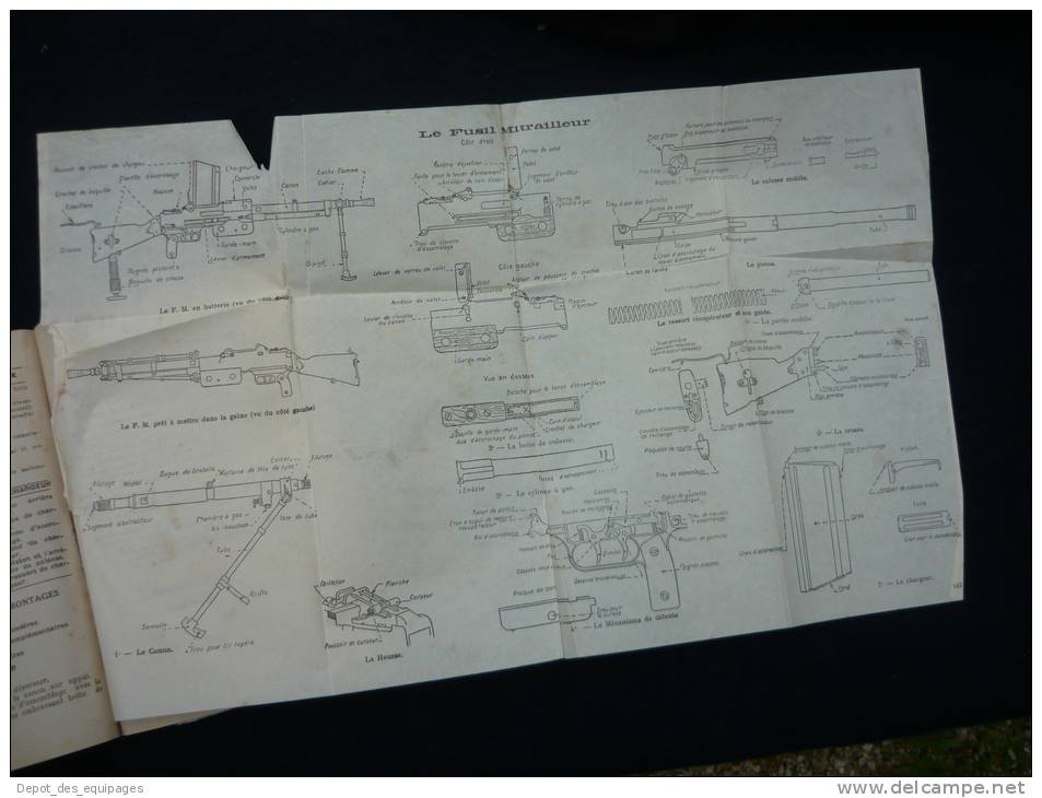 RARE MANUEL  INSTRUCTION MILITAIRE   1938   -  336 pages  - à voir .........