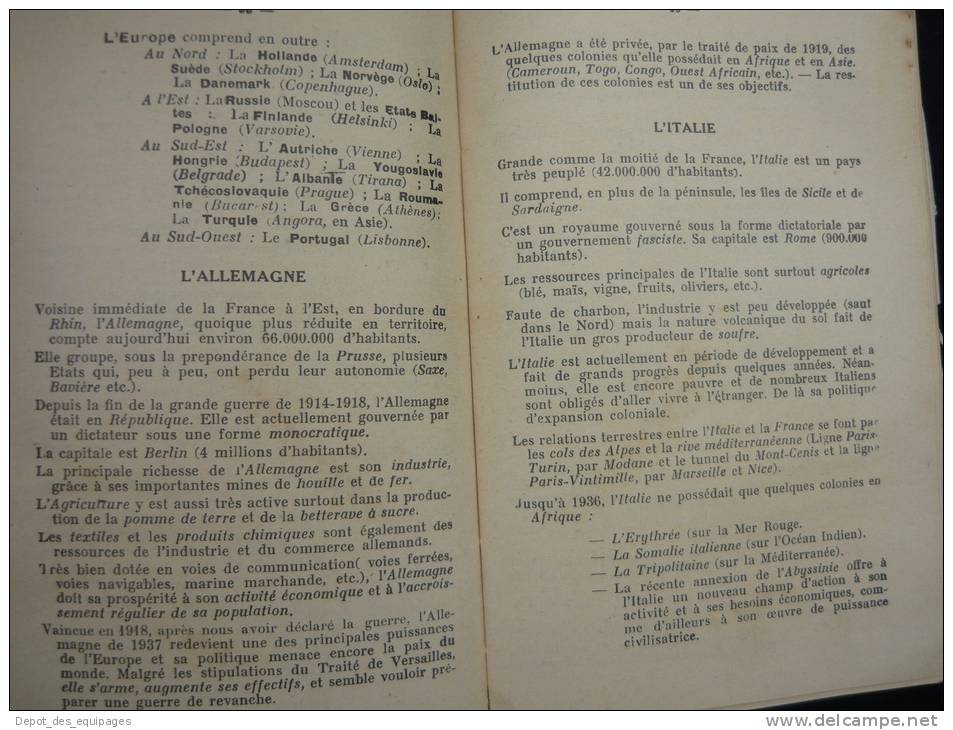 RARE MANUEL  INSTRUCTION MILITAIRE   1938   -  336 pages  - à voir .........