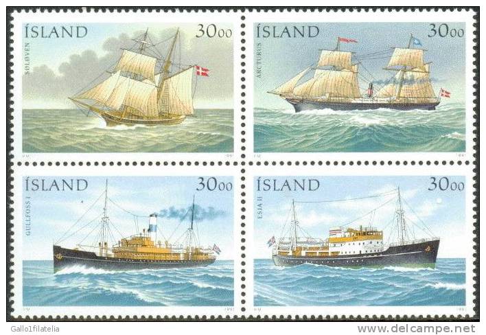 1991-ISLANDA / ICELAND-IMBARCAZIONI. MNH - Unused Stamps