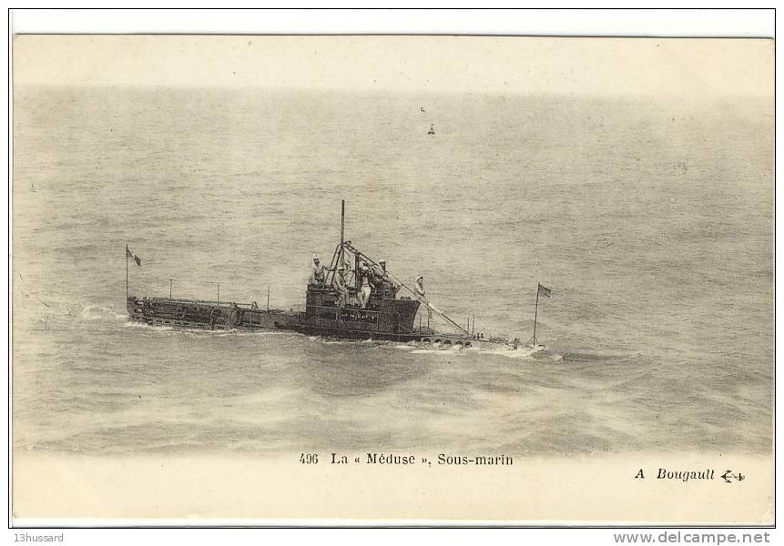 Carte Postale Ancienne Marine Militaire - La Méduse, Sous Marin - Unterseeboote