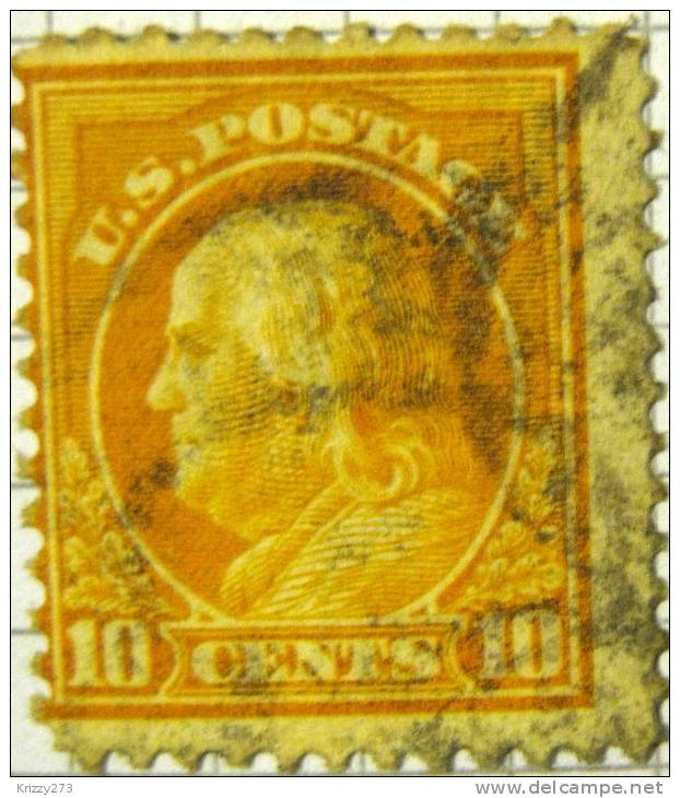 USA 1912 President Benjamin Franklin 10c - Used - Usados