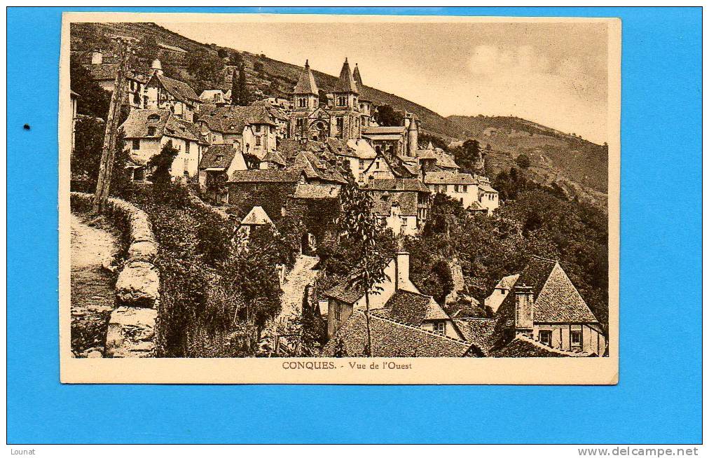 11 CONQUES - Vue De L'Ouest - Conques Sur Orbiel