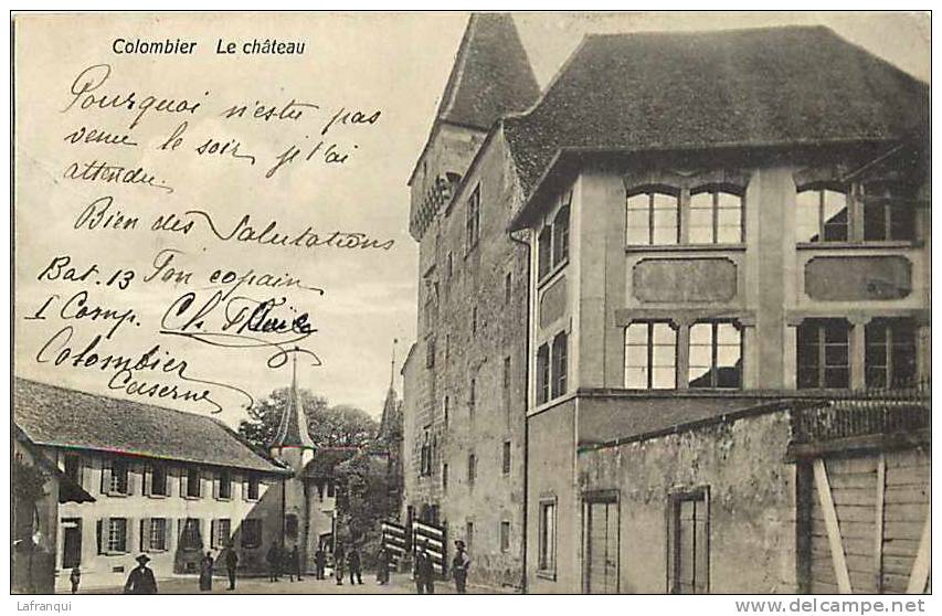 Suisse - Ref B674- Colombier - Le Chateau - - Colombier