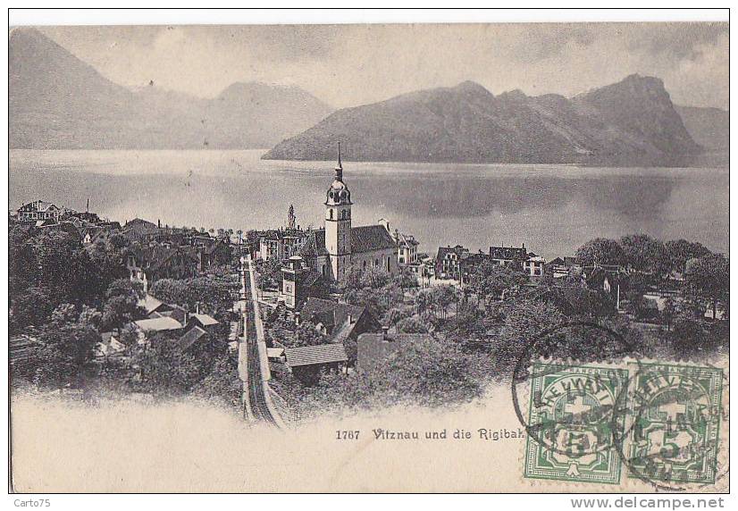 Suisse - Vitznau Und Die Rigibahn - Oblitération 1907 - Vitznau