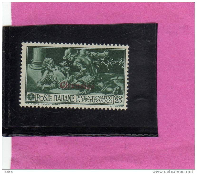 CIRENAICA 1930 FERRUCCI 25c MNH - Cirenaica