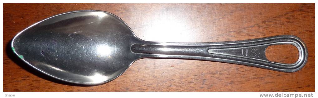 CUCCHIAIO US ARMY POSTBELLICO - US ARMY SPOON POST WW2 - ORIGINAL MARKED - Altri & Non Classificati