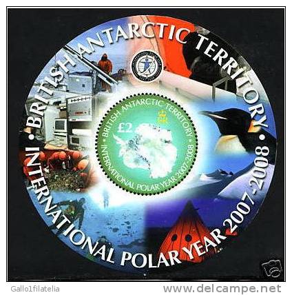 2007-2008 TERRITORI ANTARTICI BRITANNICI - INTERNATIONAL POLAR YEAR. FOGLIETTO. MNH - Neufs