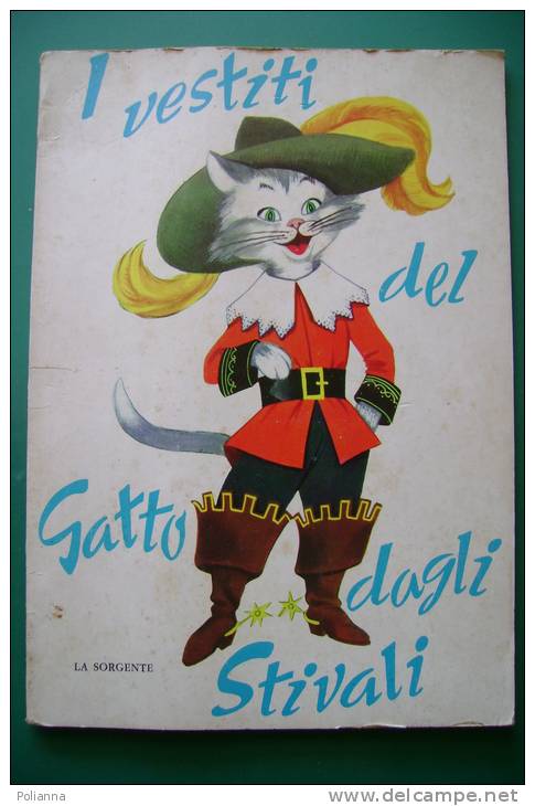 PED/42 FIGURINA DA STACCARE - I VESTITI DEL GATTO DAGLI STIVALI Ed.La Sorgente Anni '60 - Anciens