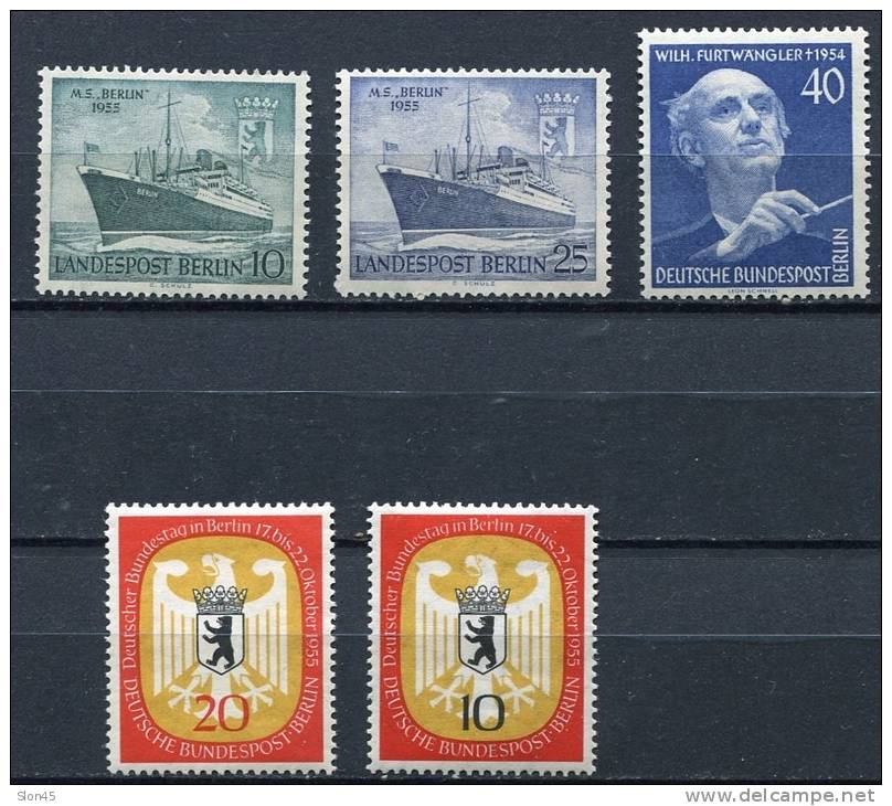 Germany/Berlin Accumulation 1955 Sc 9N13-7 Mi 126-0 MNH Cv 36 Euro - Ungebraucht