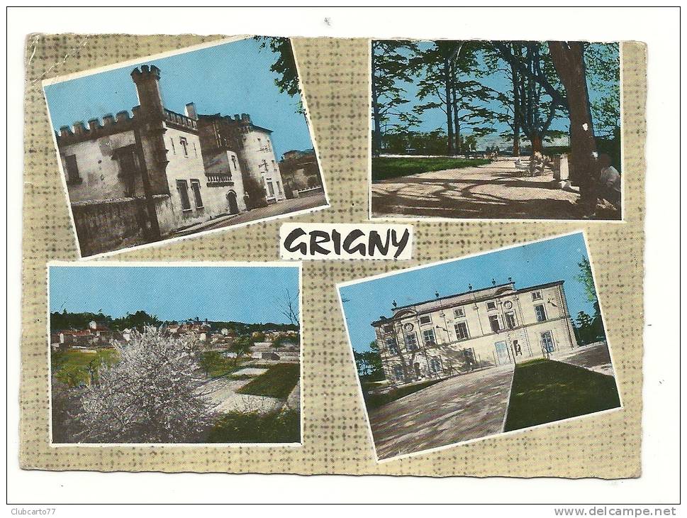 Grigny (69) : 4 Vues Dontles Châteaux En 1965. - Grigny