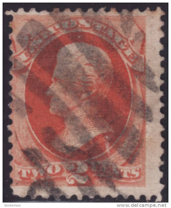 USA   /  1875  /  2 CENTS  /  Y&T N° 58  /  A. JACKSON - Gebruikt