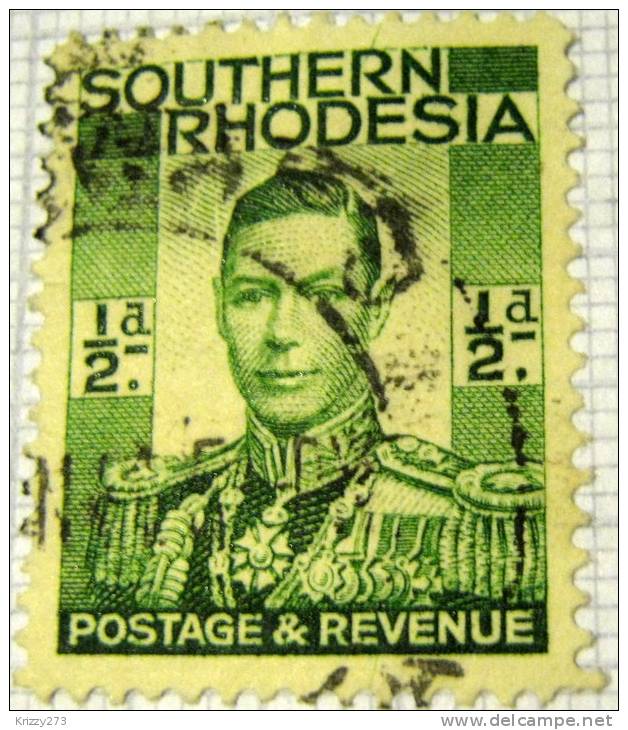 Southern Rhodesia 1937 King George VI 0.5d - Used - Southern Rhodesia (...-1964)