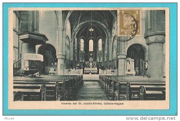 GERMANIA DATTELN HAGEM ST. JOSEFS KIRCHE CARTOLINA FORMATO PICCOLO - Datteln