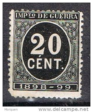 Sello 20 Cts Impuesto Guerra 1898, Edifil Num 239 * - Impuestos De Guerra