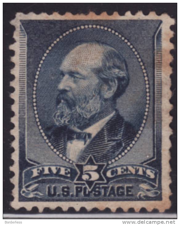 USA   /  1887  /  5 CENTS  /  Y&T N° 67  NEUF(*)  NO GUM  / J. GARFIELD - Unused Stamps