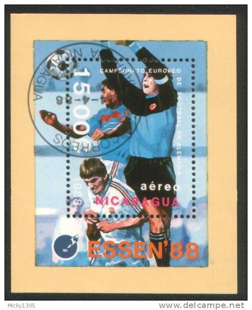 Nicaragua - Block 178 Gestempelt / Used (g714) - Championnat D'Europe (UEFA)