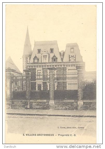 80 // VILLERS BRETONNEUX   Propriété E.D. - Villers Bretonneux