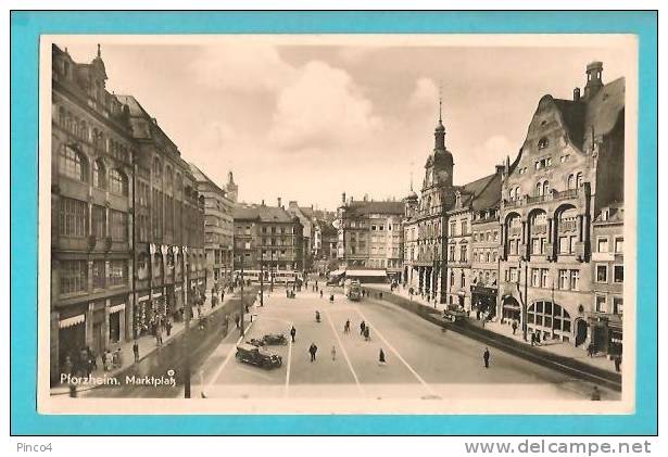 GERMANIA PFORZHEIM MARKTPLATZ CARTOLINA FORMATO PICCOLO - Pforzheim