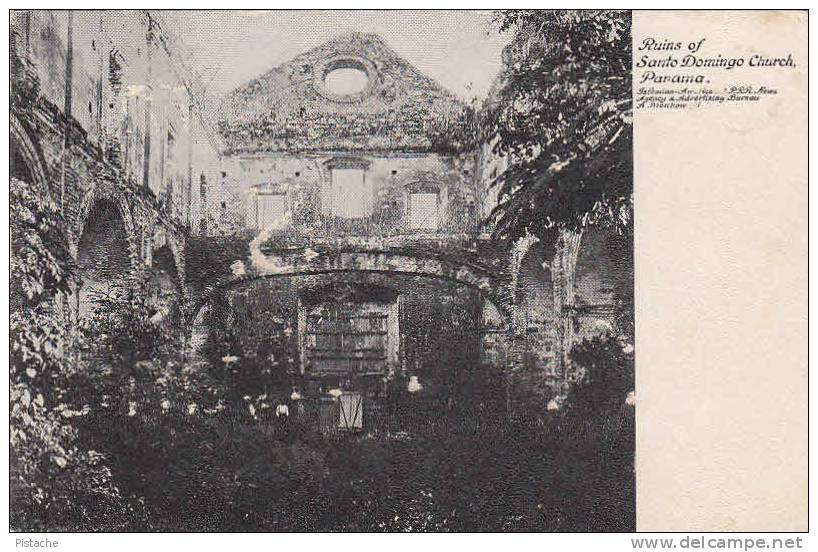 Panama - Ruines Ruins Santo Domingo Church Église - Simple Back - 2 Scans - Panama