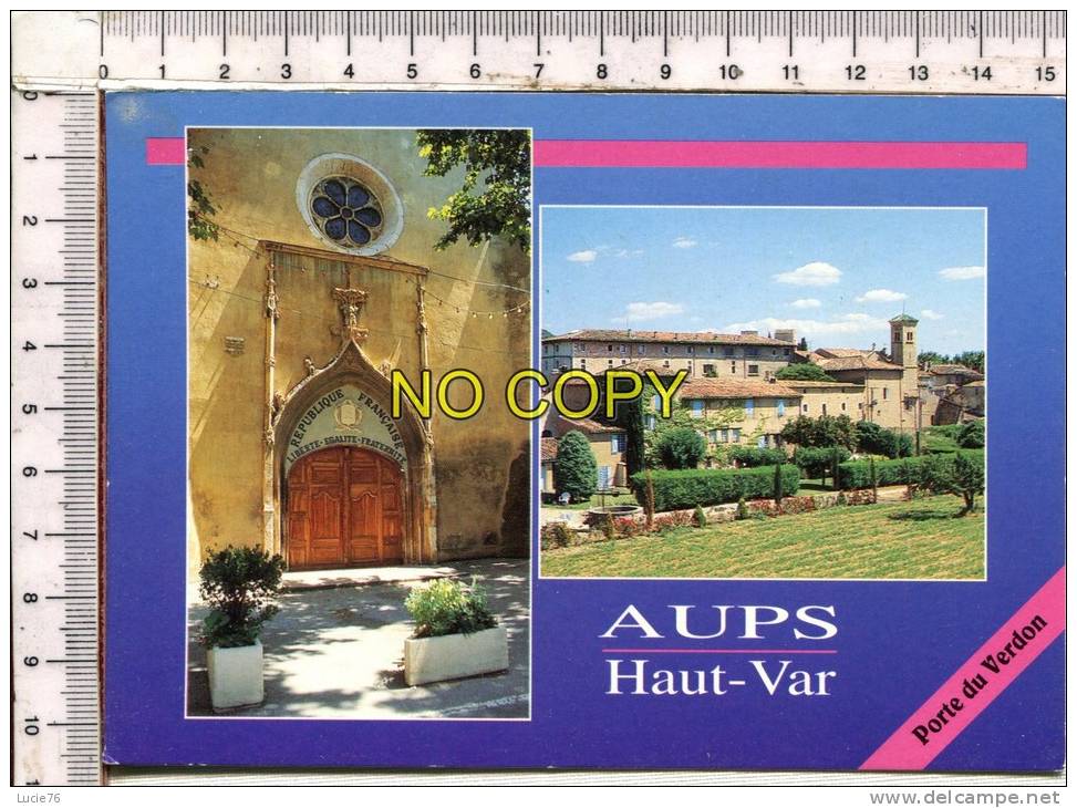 AUPS -  Pittoresque Village Provençal Du Haut Pays Varois - 2  Vues - Aups