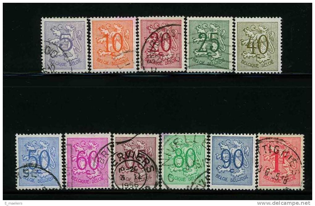 België 1951, Nr 849/859 - USED / GESTEMPELD / OBLITERE - Catw 2,3€ - 1951-1975 León Heráldico