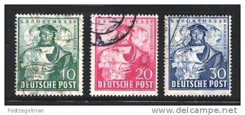 GERMANY 1949 Used Stamp(s) Hannover Export Fair Nr. 103-105 - Used Stamps