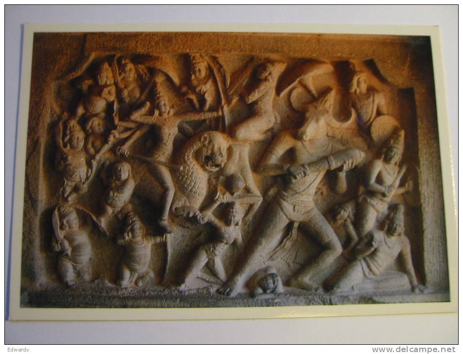 Mahabalipuram Mahishasura Mardini India Postcard - India