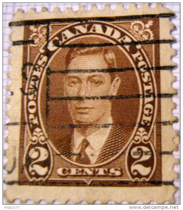 Canada 1937 King George VI 2c - Used - Used Stamps