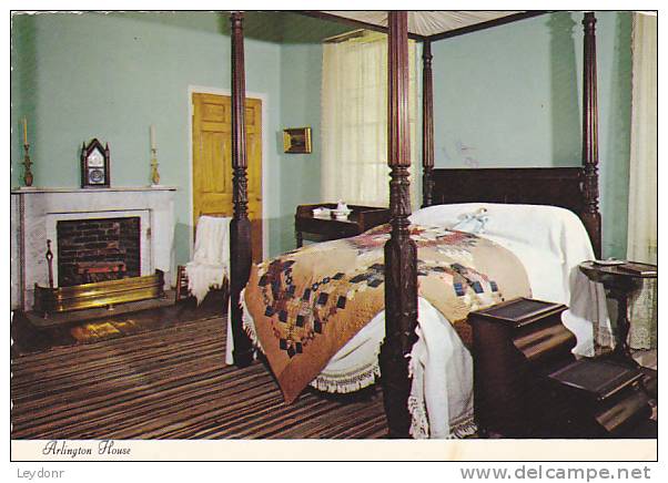 Arlington House - The Curtis - Lee Mansion -  Miss Mary's Room   - Virginia - Postmarked CONQUER CYSTIC FIBROSIS - Arlington