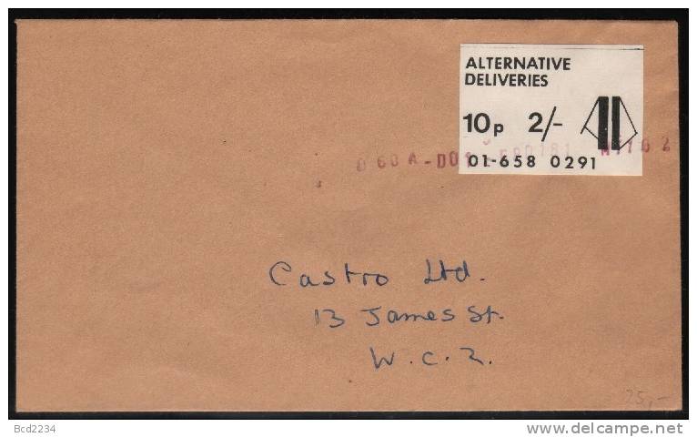 GB STRIKE MAIL COVER (ALTERNATIVE DELIVERIES) 10P 2/- COMMERCIAL - Cinderellas