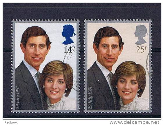 RB 773 - GB 1981 Royal Wedding - Fine Used Set Of Stamps -  Retail &pound;0.50 - Royalty Princess Diana Theme - Sin Clasificación