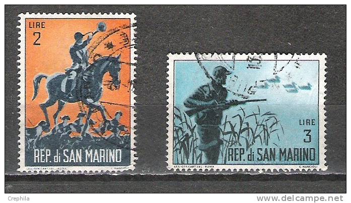 Saint Marin - 1962 - Y&T 563/4 - Oblit. - Gebruikt