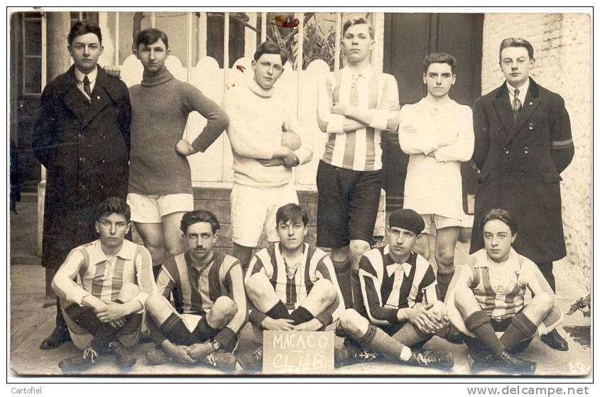 PERUWELZ-ANNONTATION ECRITE:PERUWELZ 1925-MACACO-CLUB FOOTBALL-1925-2 SCANS - Péruwelz