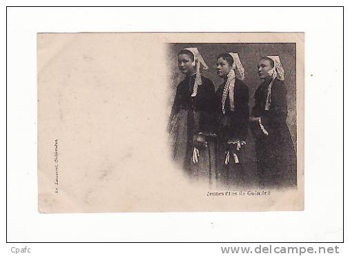 Carte Précurseur 1900 JEUNES FILLES DE GUEMENE (FOLKLORE) - Guémené-Penfao