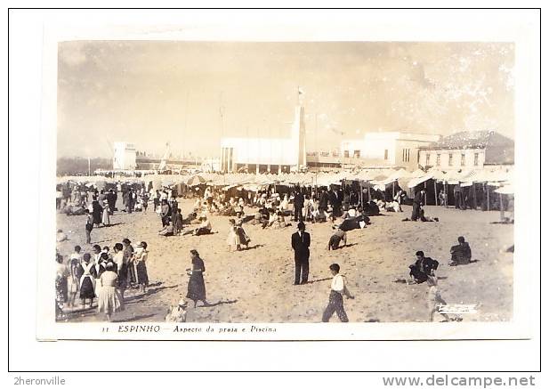 CPSM - ESPINHO - Aspecto Da Praia E Piscina - Aveiro