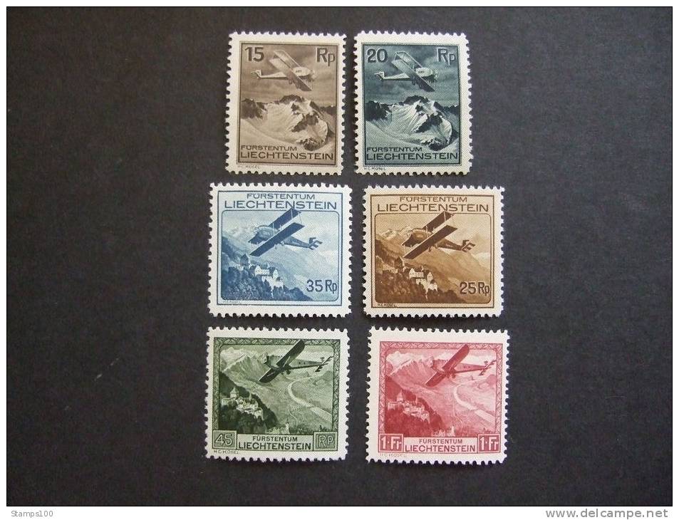 LIECHTENSTEIN  1933/35   MICHEL 108-113   MNH **  (SEE PHOTO'S)  (052409-nvt) - Ongebruikt