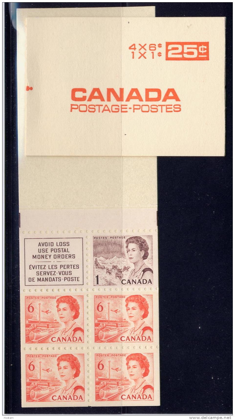 CANADA 1968, #59,  Booklet Centennial Issue, Pane # 454b, MNH - Carnets Complets